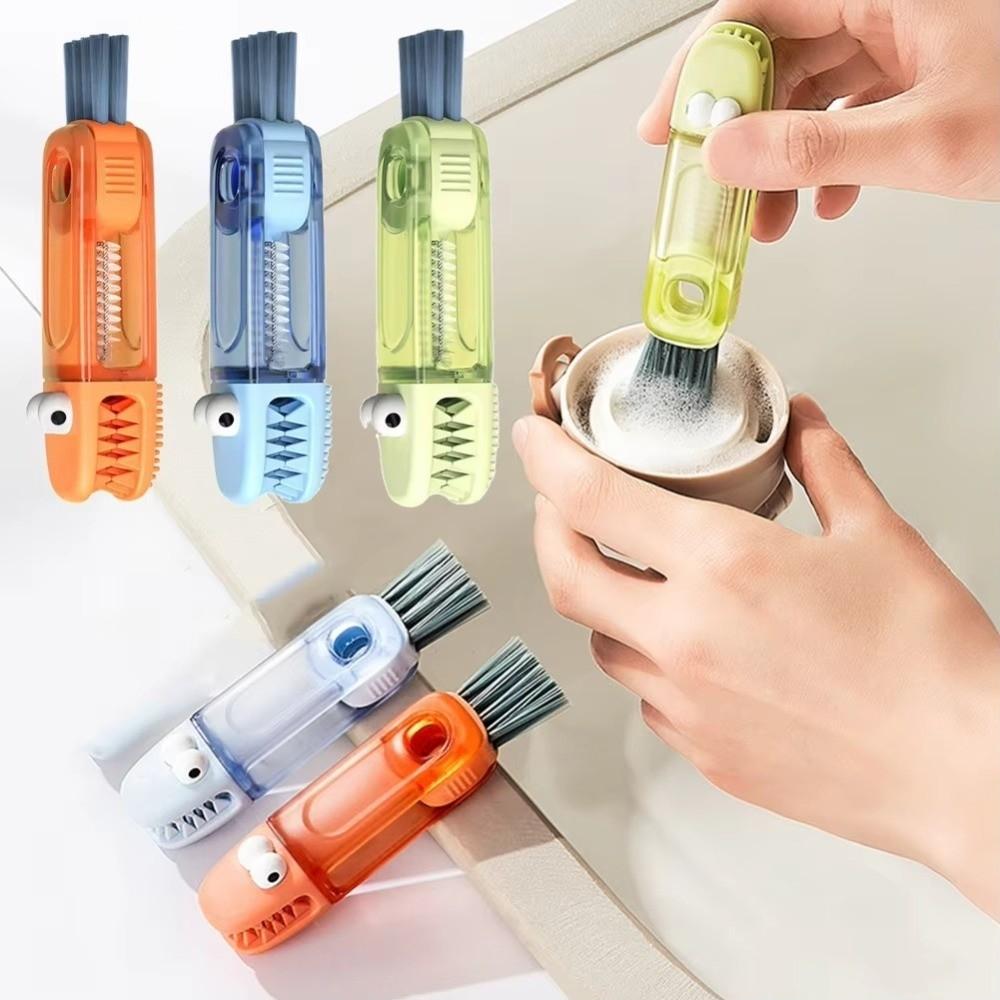 Multifunctional Bottle Gap Cleaner 3 In 1 Bottle Brush Kitchen Tool Straw Cleaning Brush  Household