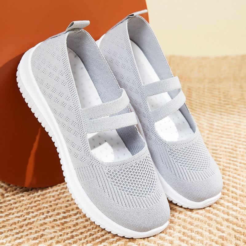 Shoes women's and women's shoes new cloth shoes large size breathable fly-woven shoes soft-soled casual shoes