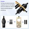 Engine Timing Guide Pin Removal Tool Set, Metal Cylinder Head Remover with Threaded Components for Timing System Maintenance Tasks