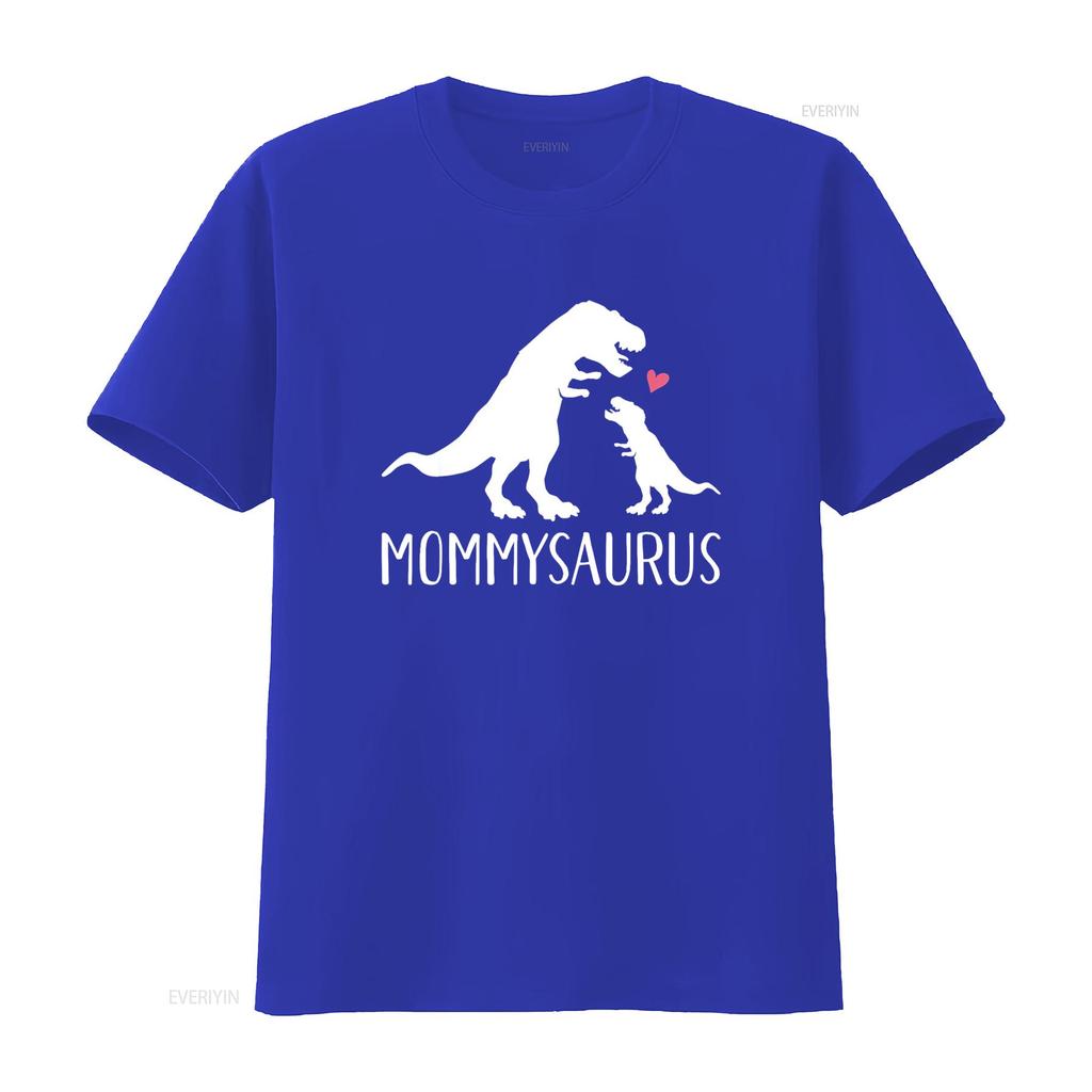 Mommysaurus mom and baby dinosaur T Shirt vintage Washed designer clothes homme Top For Everyday Wear Versatile fashion Soft