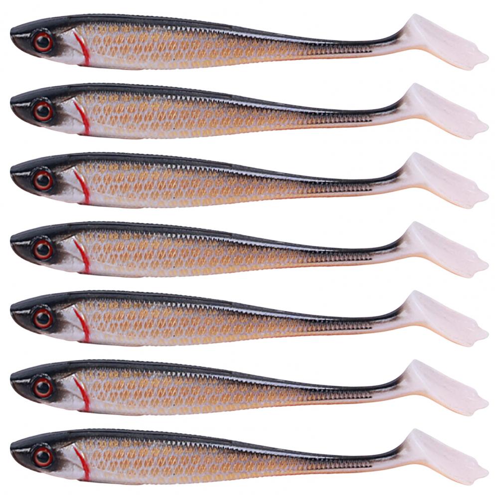 

7 шт. 9 см/5,6 г искусственная жесткая приманка 3D Fisheye Duck Palm Angling T Tail Fish Gear приманка для наружной рыбалки кофейный