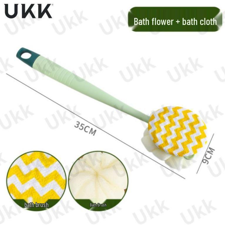 

Dual-Sided Soft Bristle Long-Handled Back Scrubber Bath Brush