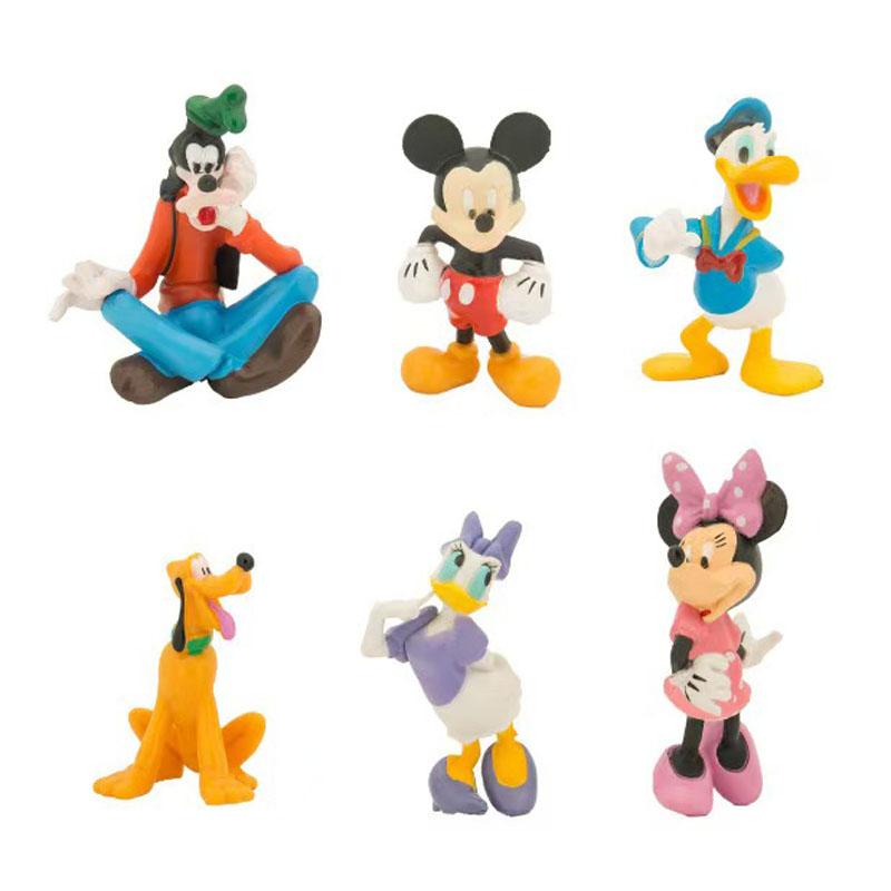 

Q Version Mickey Anime Doll Minnie Mickey Donald Duck Goofy Pluto Cute Figure Model Collection Toy Birthday Gift