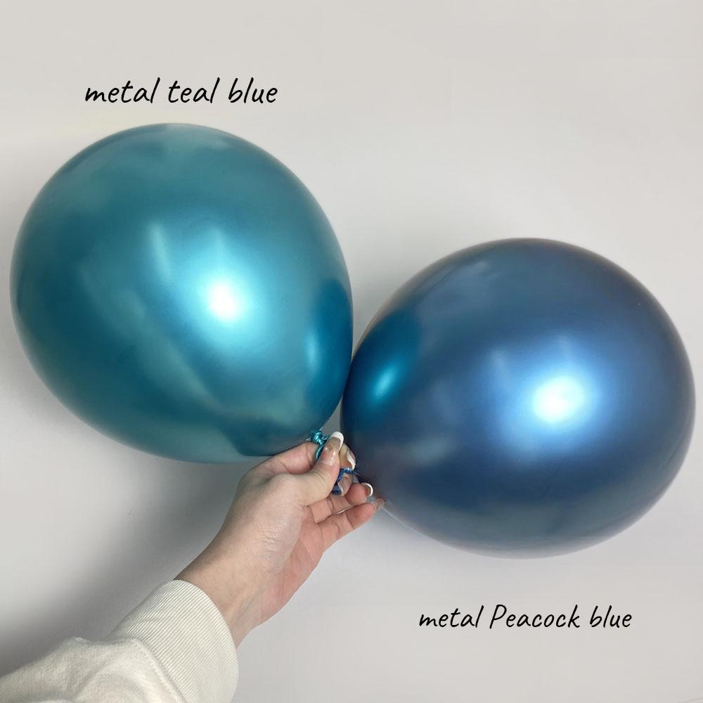 Ballons d'Anniversaire Métalliques 12 Pouces 10/20/30/50 Pcs Ballons en Latex Métal Chrome pour Anniversaire Mariage Baby Shower Décoration Globos Hélium