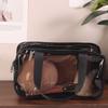 1 Stück doppelstöckiger Kosmetik-Organizer mit großer Kapazität, tragbare Reise-Waschtasche für Damen, transparente wasserdichte Make-up-Tasche