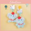 Toy Plush Elephant Keychain With Cartoon Design Doll For Travel And Gift Use