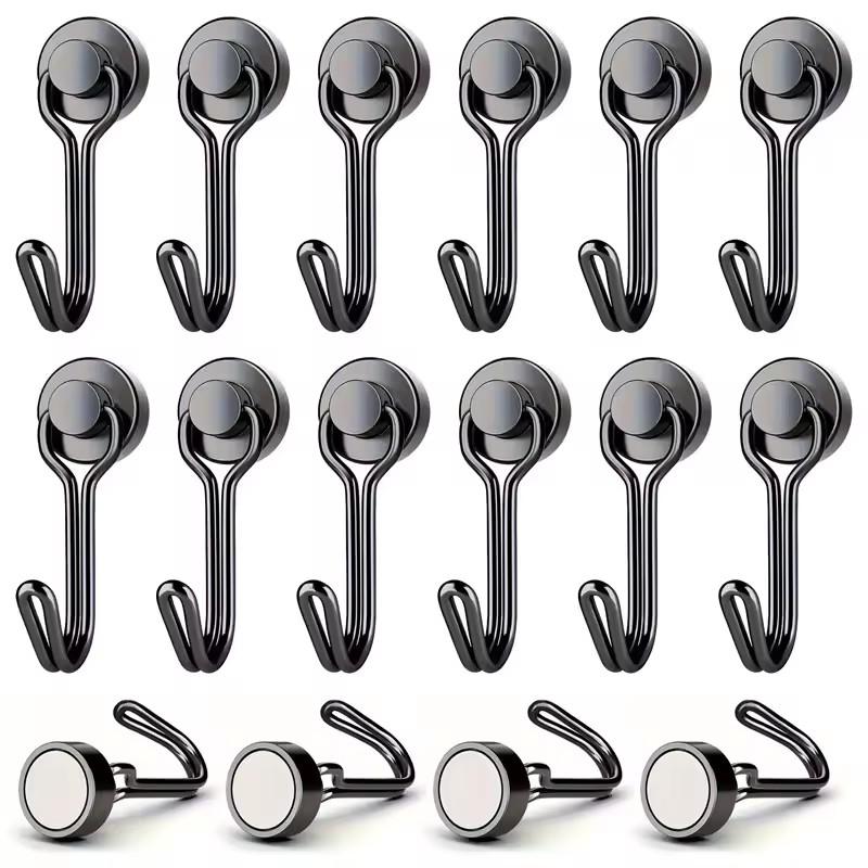 1Pcs 0-5kg Heavy Duty Magnetic Hooks Swivel Swing Magnetic Hook Strong Neodymium Magnet Hooks for Hanging, Perfect for Refrig 1