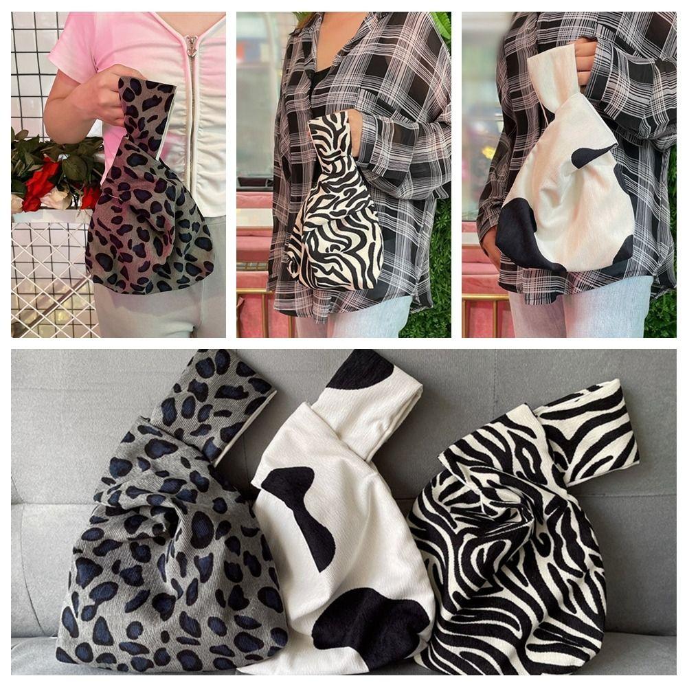 

Сумка в полоску под зебру, сумка с узлом, милая сумка для переноски для девочки