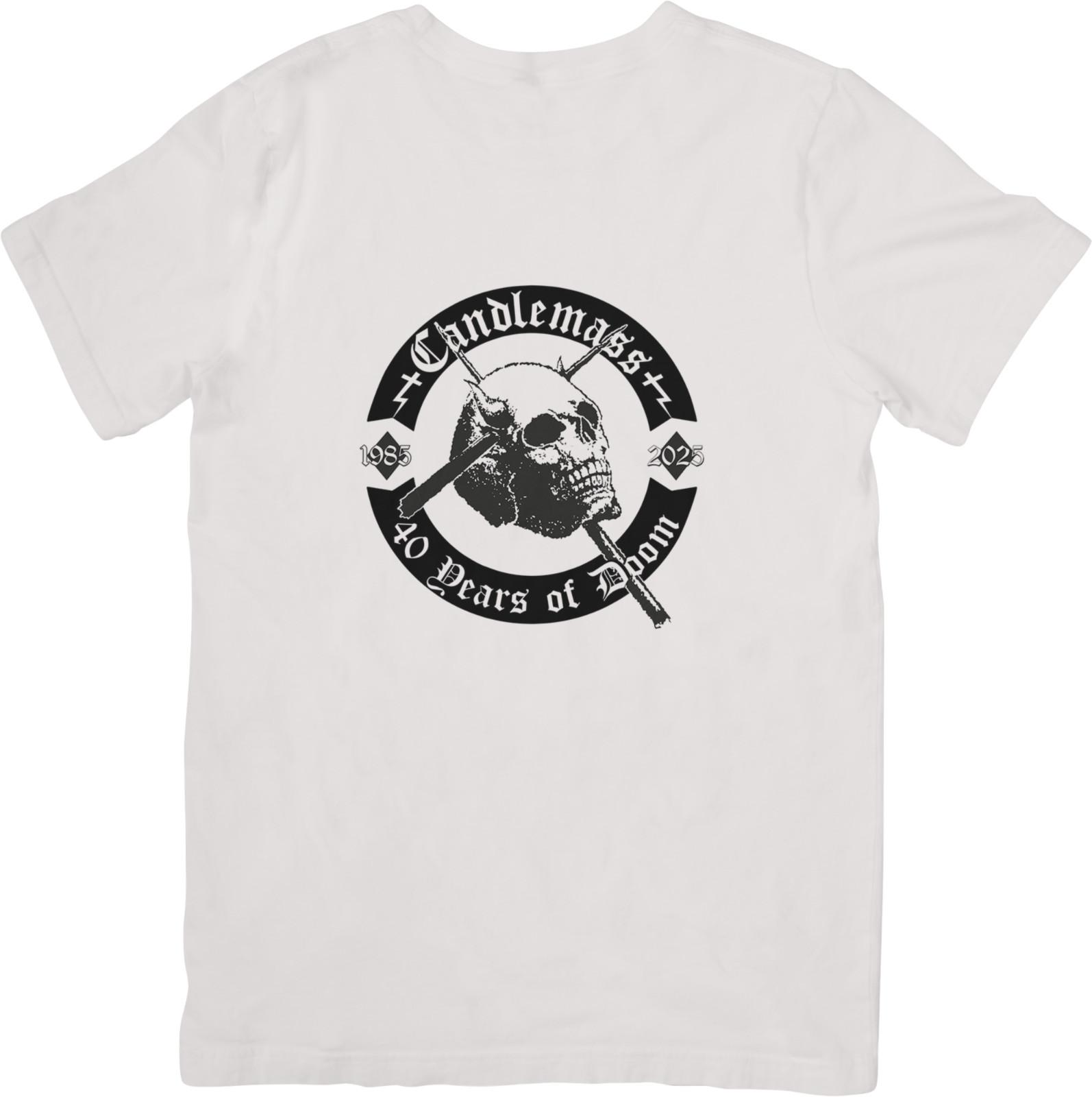 Candlemass Music Fit for Men  Women Quality Cotton T-Shirt White. XXXL