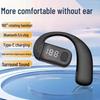 Universal Bluetooth Earphones: Over-Ear/In-Ear, Digital Display, Secure Fit for Sports, Suitable for Both Ears
