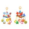 Animal Sensory Activity Toy For Crib Strollers Hanging Soft Rattle Crinkle Paper Teether Textured for Infant Development