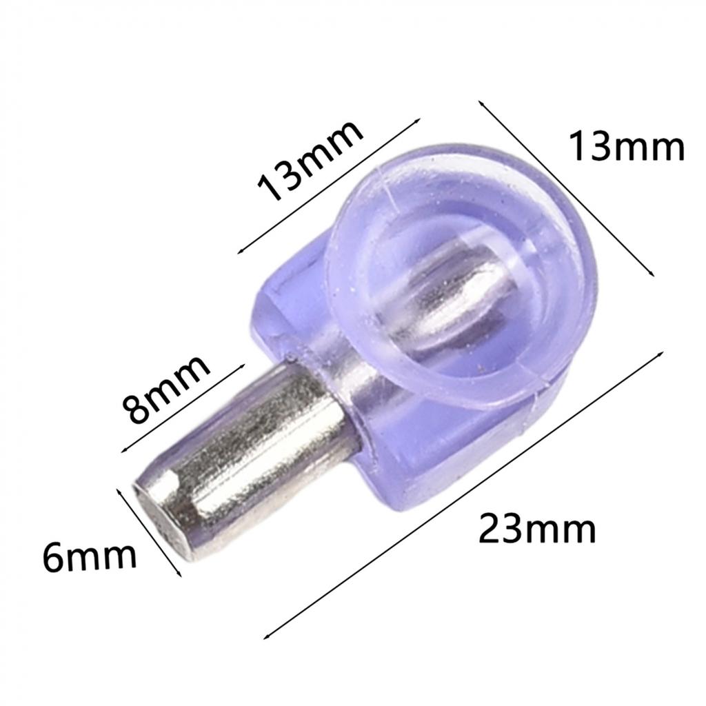 23x13mm Shelf Support Pegs Iron And Rubber Secure Hold