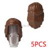 MOC City Small Particles Building Blocks Boys Girls Figures Accessories Curly Hair Beard Set Mini Bricks Toys Gifts For Kids G01
