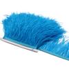 1Meter Natural Fluffy Ostrich Feathers Trim 8-10Cm Red Ostrich Plumes Craft Ribbon For Wedding Dress Sewing Clothing Decoration
