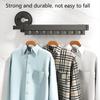 Wall Mounted Clothes Drying Rack Laundry Drying Rack for Laundry Space Saver Clothes Rack Retractable Dryer Racks Black