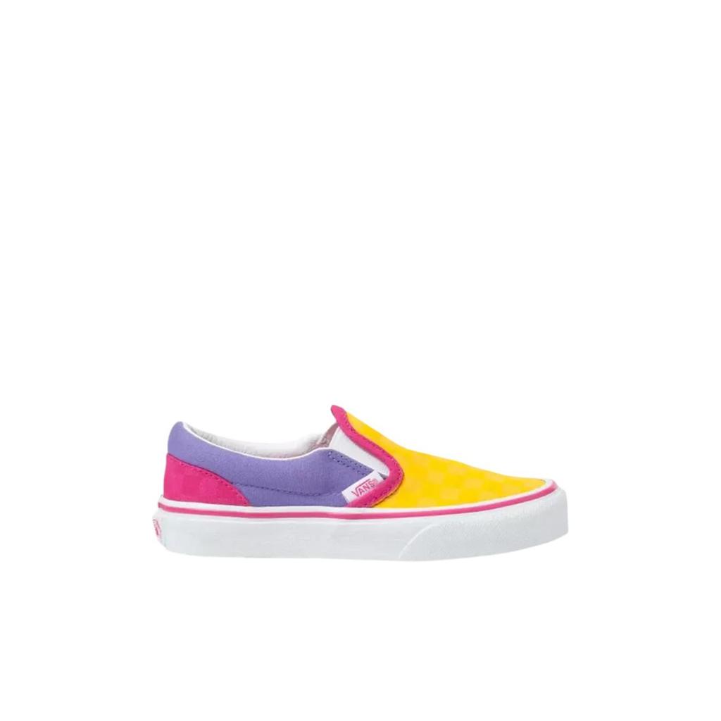Vans Classic Slip-On Kids Checkerboard - Multi Pop Kids Sneakers Multi-Color True-White VN0A4BUT0HZ