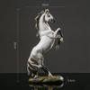 A84E-2X Statue de Cheval Galopant Pour Décoration Intérieure Figurine de Cheval Moderne Sculpture Décoration de Bureau Artisanat