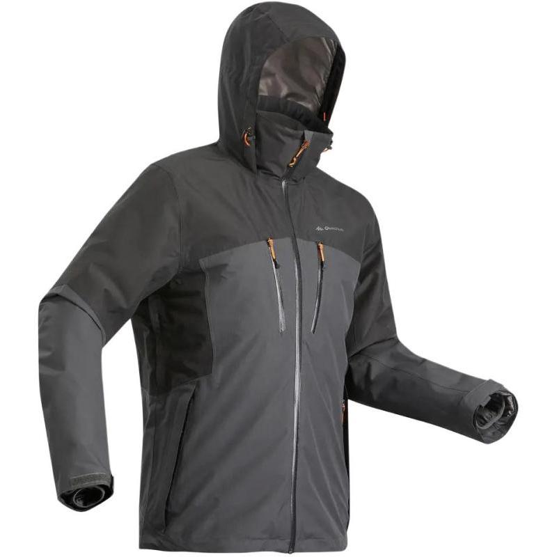 

DECATHLON TRAVEL 500 Outdoor Wind and Rain Protection Against Severe Cold 3-in-1 Warm Jacket Men s Carbon M