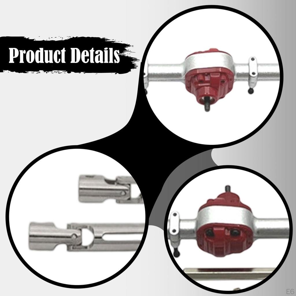 Metal Front and Rear Axles 1/12 RC Car Upgrade Accessories DIY Modified Replacement Adjustable Drive