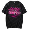 Unisex Anime Girl Car Graphic Tees Shirt Summer Short Sleeve Harajuku Casual Loose Tops Ropa Hombre