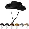 Plain Quick-Dry Fisherman Hat Outdoor Mountaineering Hat Travel Sun Protection Hat Summer Sunshade Hat Large Brim Sun Hat Cross-