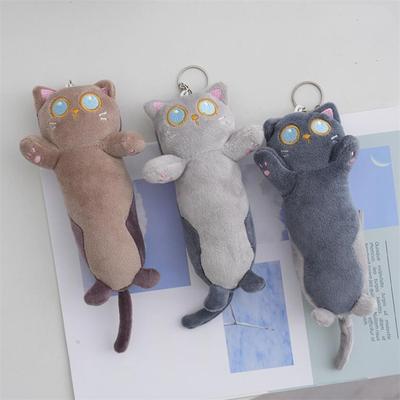 16cm Gato Bonito Brinquedos De Pelúcia Olhos Azuis Boneca De Algodão Macio Recheado Brinquedo Presentes De Natal Presentes De Aniversário Para Meninas