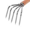 Hand Rake Handheld Cultivating Cultivator Loosening Soil Digging Steel Claws Wood Handle Small Clamming Rake for Backyard Bonsai