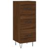 Sideboard Brown Oak Effect 34.5 x 34 x 90 cm Engineered Wood