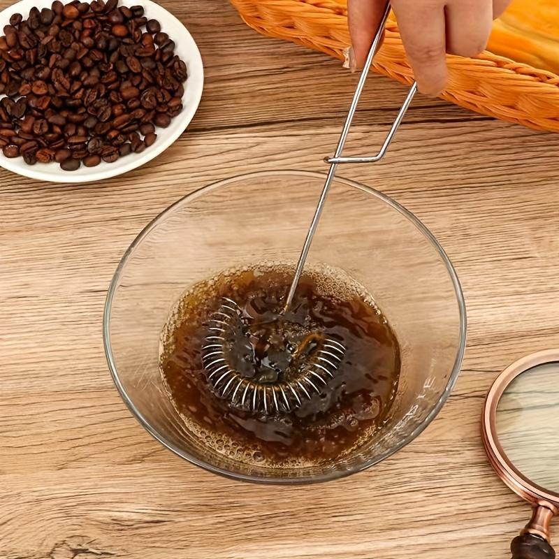 Stainless Steel Spring Egg Beater Sauce Blender Mini Whisk Milk Frother Foamer Creative Cooking Tools Cooking Accessories