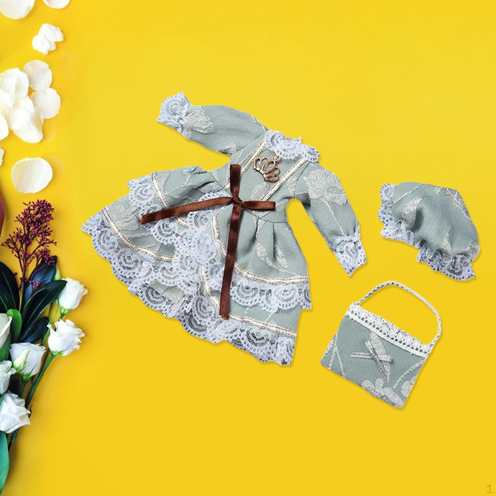 

1/6 BJD кукла принцесса платье наряд косплей костюм для детей фигурка аксессуары руки на Light Green