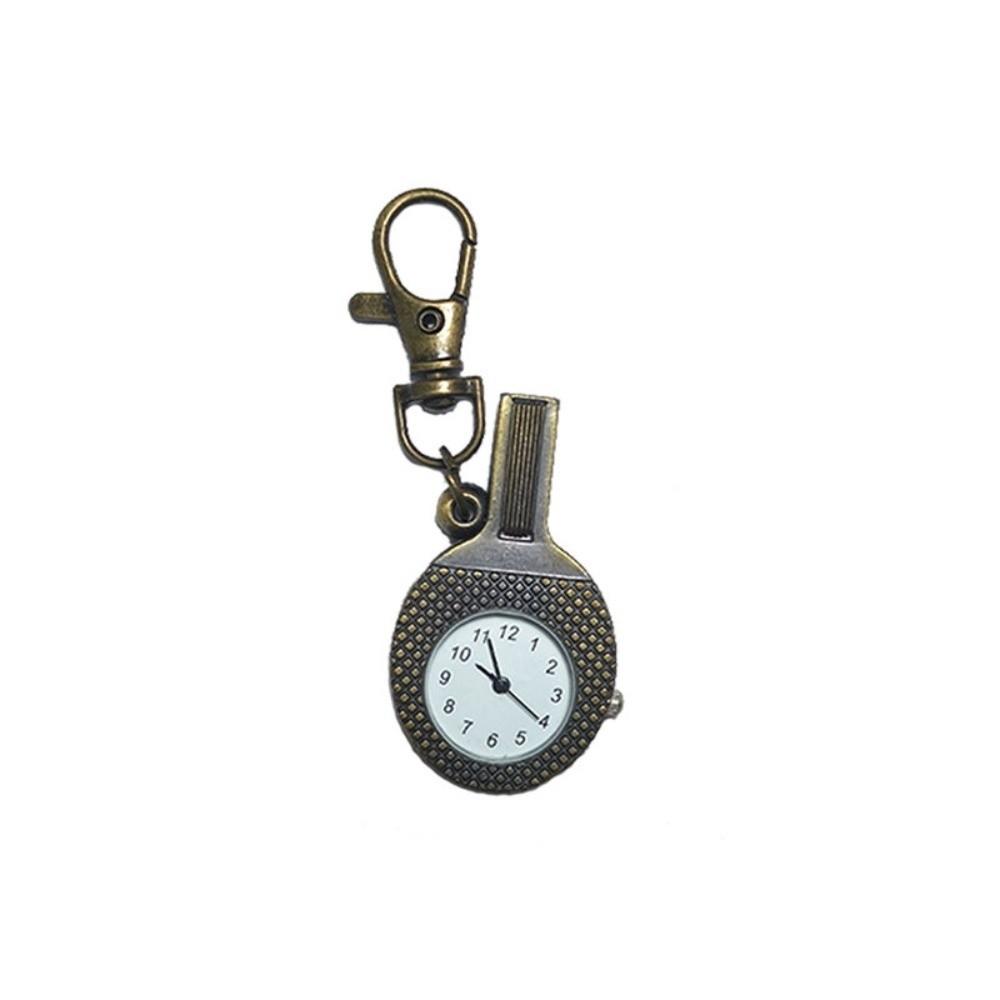 

Vintage Design Pocket Watch Quartz Movement Retro Creative Keychain Watch Durable Lightweight Quartz Watch Key Decoration