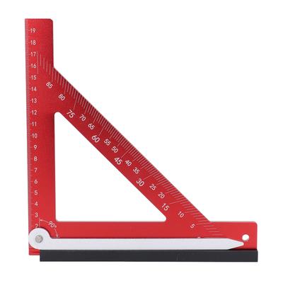 Carpenter Square Aluminum Alloy 90 Degree Multifunctional Rafter Square for Woodworking Projects