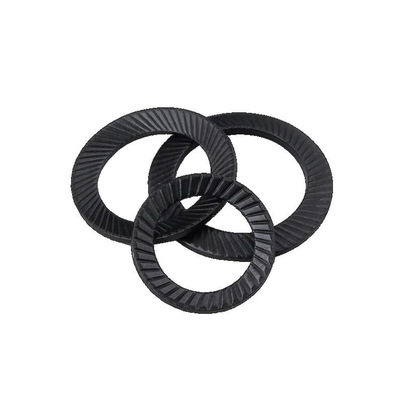 Ruiluo DIN9250S Black Carbon Steel Anti-loosening Washer