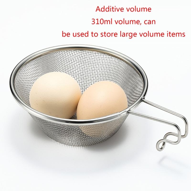 Stainless Steel Colander Stainless Steel Mesh Strainer Camping Supplies for Outdoor Camping Fishing Cooking Tool