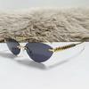 New Fashion Rimless Cat Eye Female Sunglasses High Quality Vintage Metal Frame Sun Glasses Shades UV400 Eyewear
