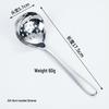 304 Stainless Steel Thickened Ladle - Large Deep Head for Soup, Hot Pot, or Porridge, with Slotted Design for Easy Straining in Household Use