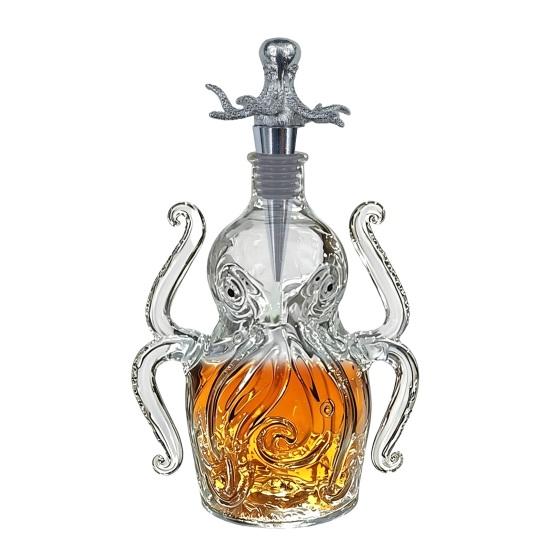3D Octopus Wine Bottle Stopper, Vacuum Seal Wine Bottle Cap, Reusable Ocean Life Wine Bottle Stopper, Airtight Leak Proof Bottle Topper for Home