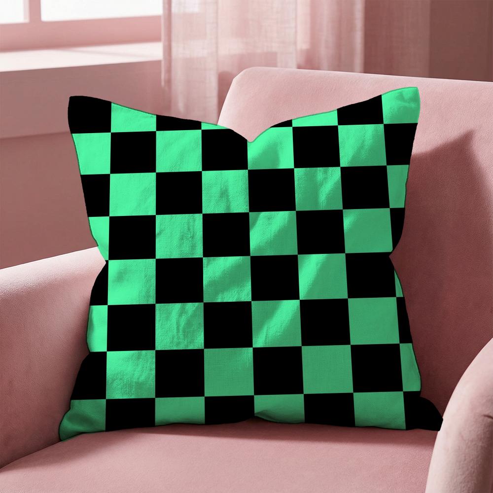 

Black White Checkerboard Cushion Cover Multi-Scene Pillow Cover for Home & Car - Reversible, Soft & Durable for Daily Use 30cmx30cm