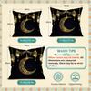 Golden Crescent During Ramadan Pillowcase Bedroom Sofa Cushion Cover 100% Polyester Living Room Cushion Pillowcase Home Decor