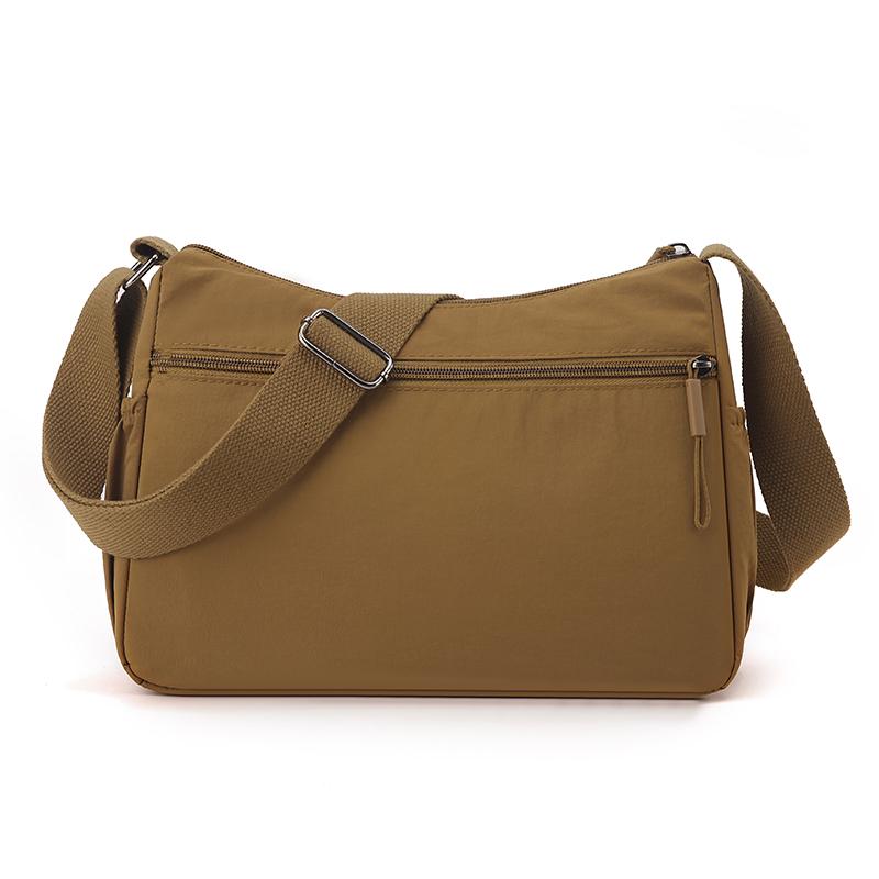 Women's Large Capacity Multi-Compartment Shoulder Crossbody Bag for Moms, Lightweight Nylon Handbag for Shopping, Travel & Outin