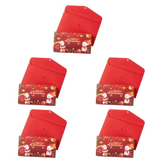 Christmas Cash Gift Envelopes with 6 Slots DIY Money Holder And Gift Card Organizer Holiday Surprise Cash Envelope for Men Women Girls Boys Kids