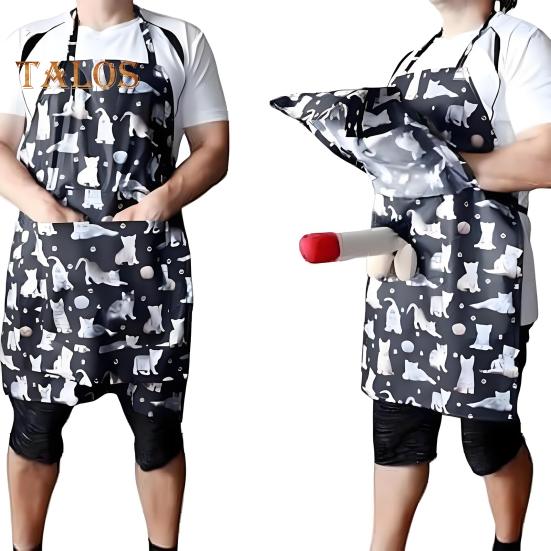 Funny Surprise Gag Gift Apron for Men Adjustable Straps Waterproof BBQ Cooking Apron for Dad Grandpa Father's Day Birthday Christmas Gift