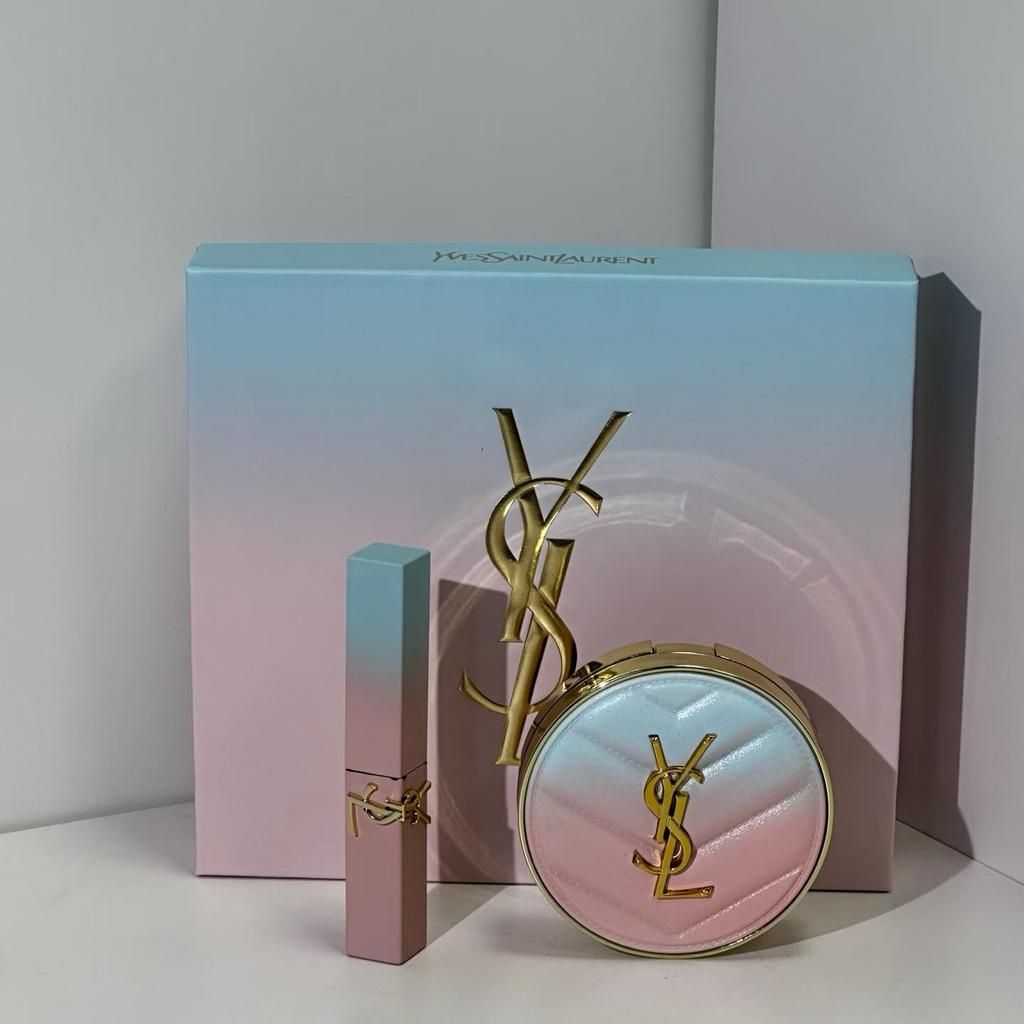 YSL 1966 Κραγιόν B10 Cushion Gradual Σετ Δύο Τεμαχίων Ματ Κραγιόν Βάση Μακιγιάζ Υψηλής Ποιότητας