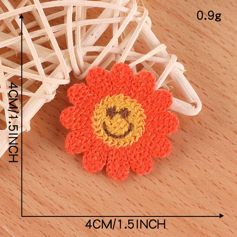 Embroidery Label Sunflower Embroidery Sticker Diy Hand Account Accessories Patch Brooch Hair Accessories Accessories Water-Soluble Embroidery Sticker
