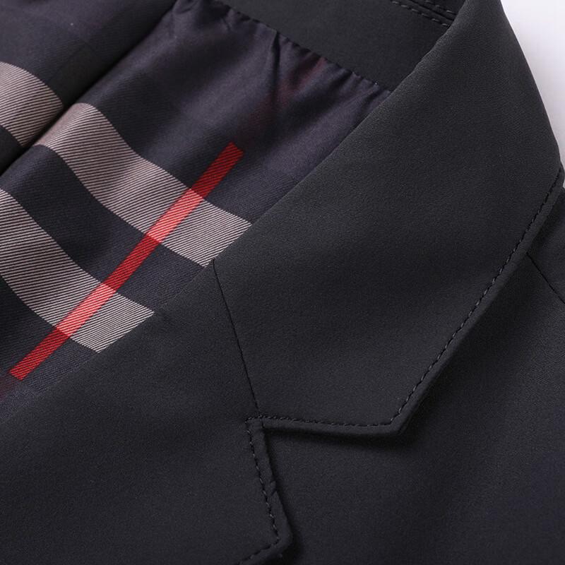 Hengyuanxiang Men's Spring Business Casual Solid Blazer