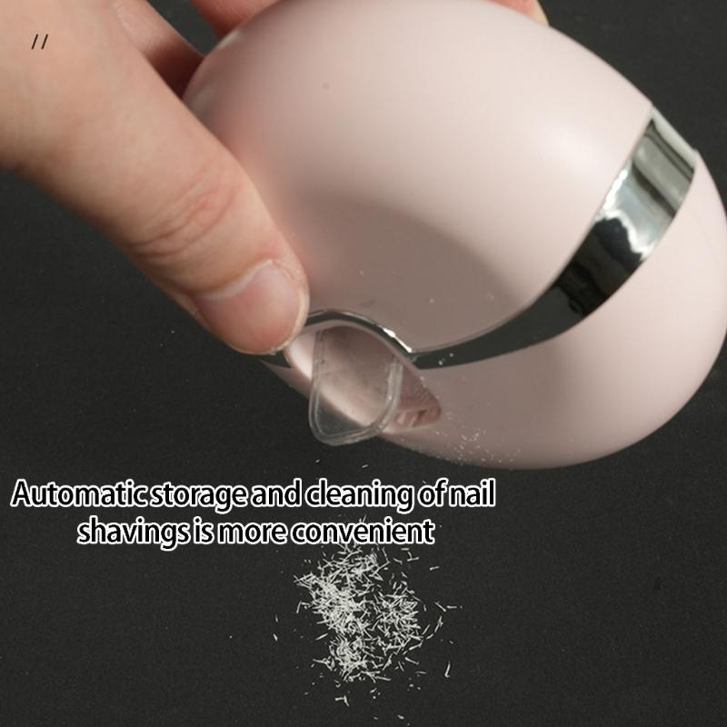 Quiet Electric Nail Trimmer Low Noise Motor USB Powered Quiet Night Use Automatic Safety Feature Baby Room