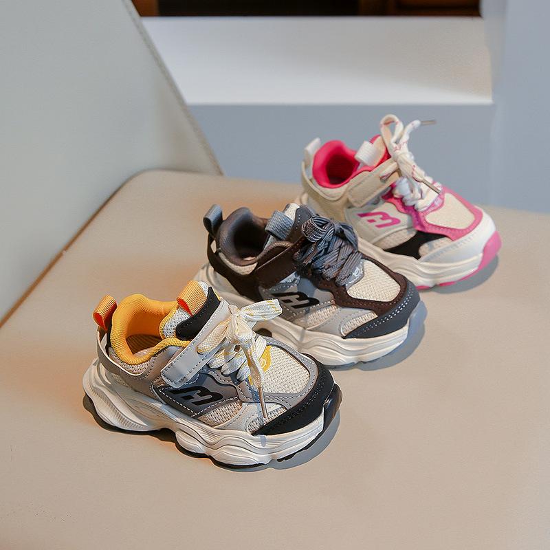 

Весенне-осенние новые детские дышащие туфли для папы, спортивная обувь в стиле ретро, ​​повседневная обувь для девочек, универсальные кроссовки