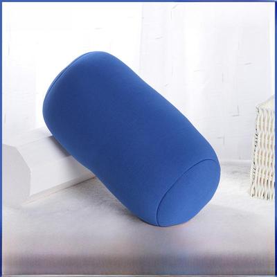 Foam Particle Cylindrical Pillow - Solid Color Neck & Waist Support for Office & Nap Usage