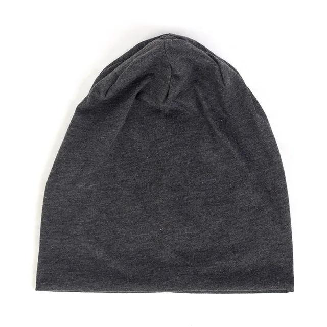 Solid Beanie Polyester Men/Women Unisex Beanies Caps Casual Beanie Hats For Women Skullies Beanies Thin Cap One Size темно-серого