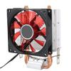 CPU Cooling Fan 3 Pin Connector PC Accessory Light 2 Brass Pipe for   775 Celsius 1155 Celsius  (Red )
